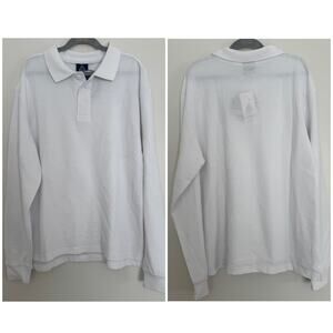 Access Long Sleeve Polo in White
